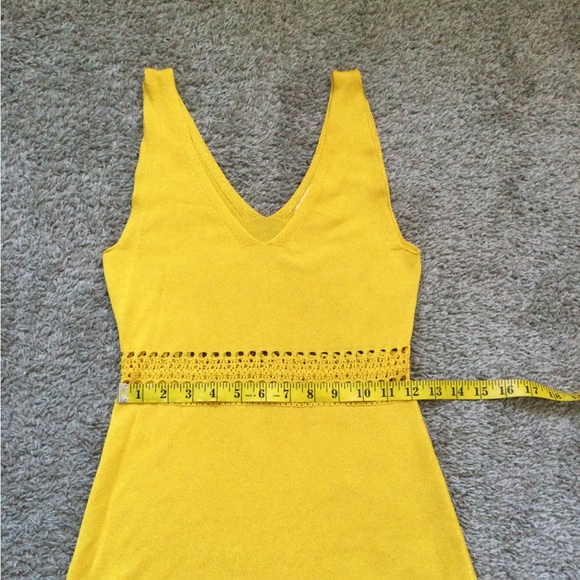 🔥🔥HOST PIC🔥🔥 H&M Yellow Fine Knit Midi Dress - Picture 8 of 15